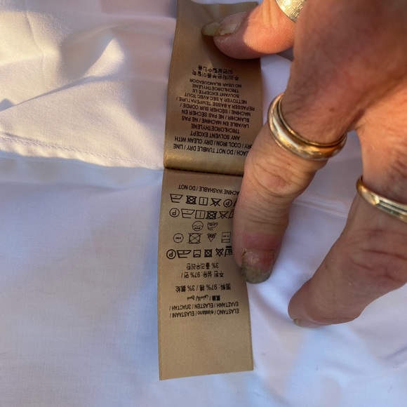 NWT Burberry Crisp White Button down Shirt! Size small - Picture 13 of 16